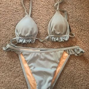 La hearts ruffle bikini